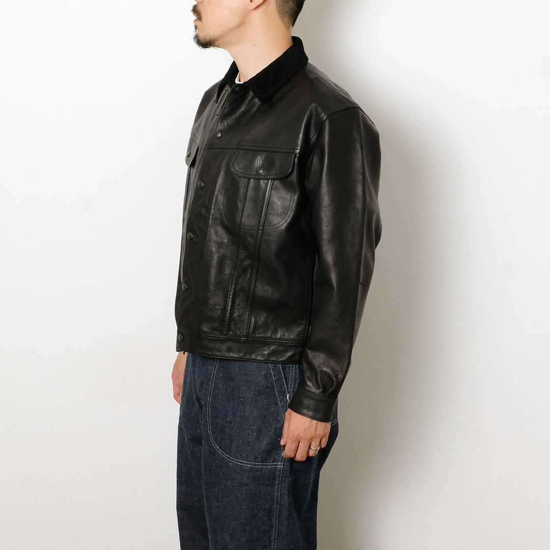 OLD JOE BRAND - PATINA HORSE-HIDE ROPER JACKET - 261OJ-JK17