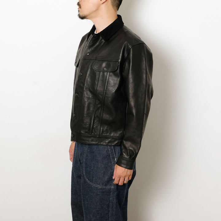 OLD JOE BRAND - PATINA HORSE-HIDE ROPER JACKET - 261OJ-JK17