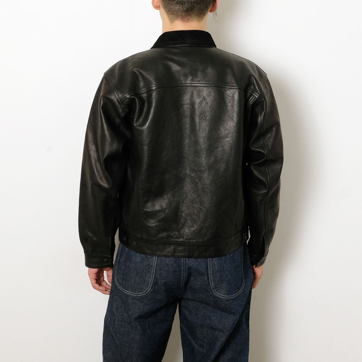 MDC OLDJOE ホースレザージージャン 38M 新品 ブラック OLD JOE BRAND - PATINA HORSE-HIDE ROPER JACKET - 261OJ-JK17