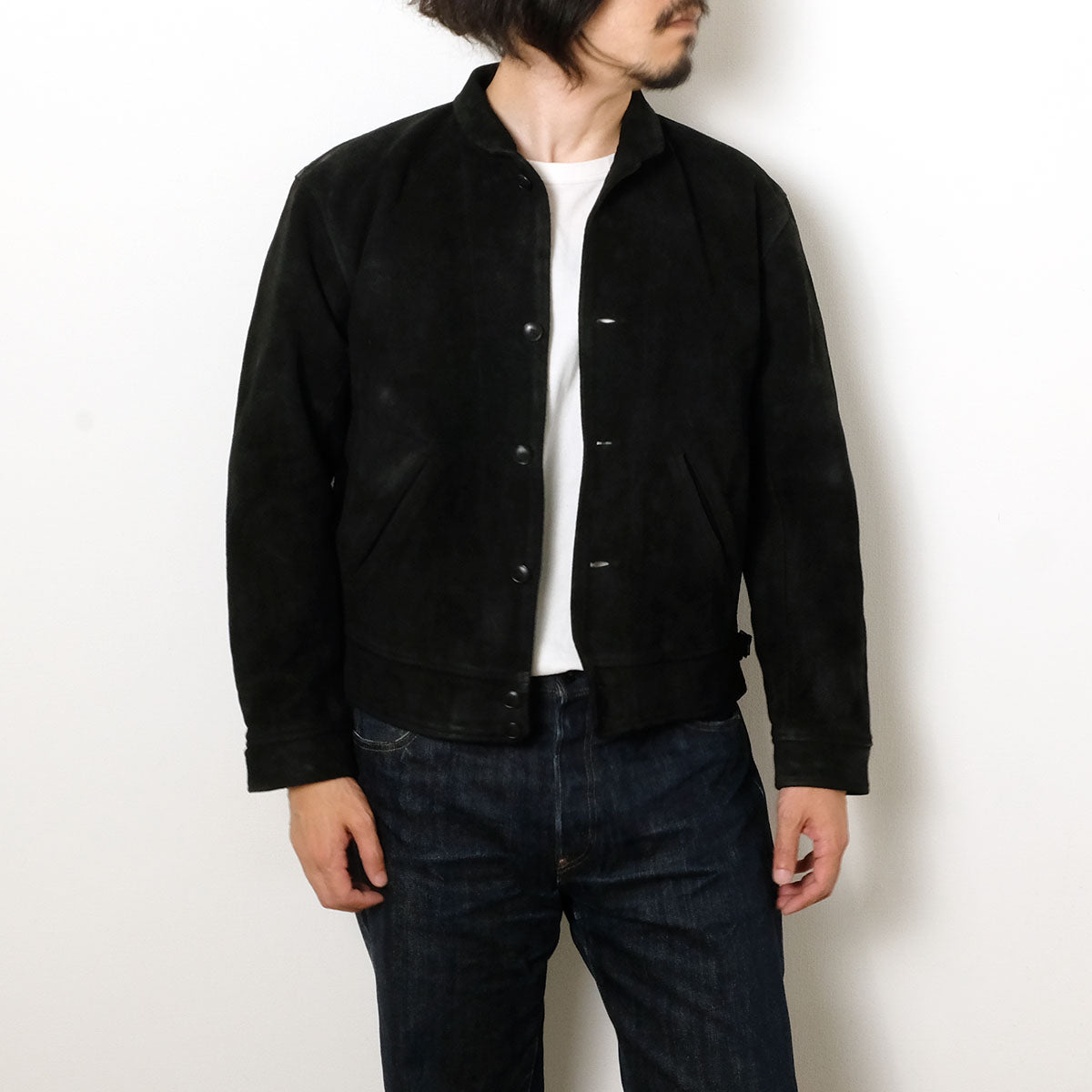 OLD JOE - PATINA HORSE-HIDE COSSAK JACKET (ROUGH-OUT) - 261OJ-JK22