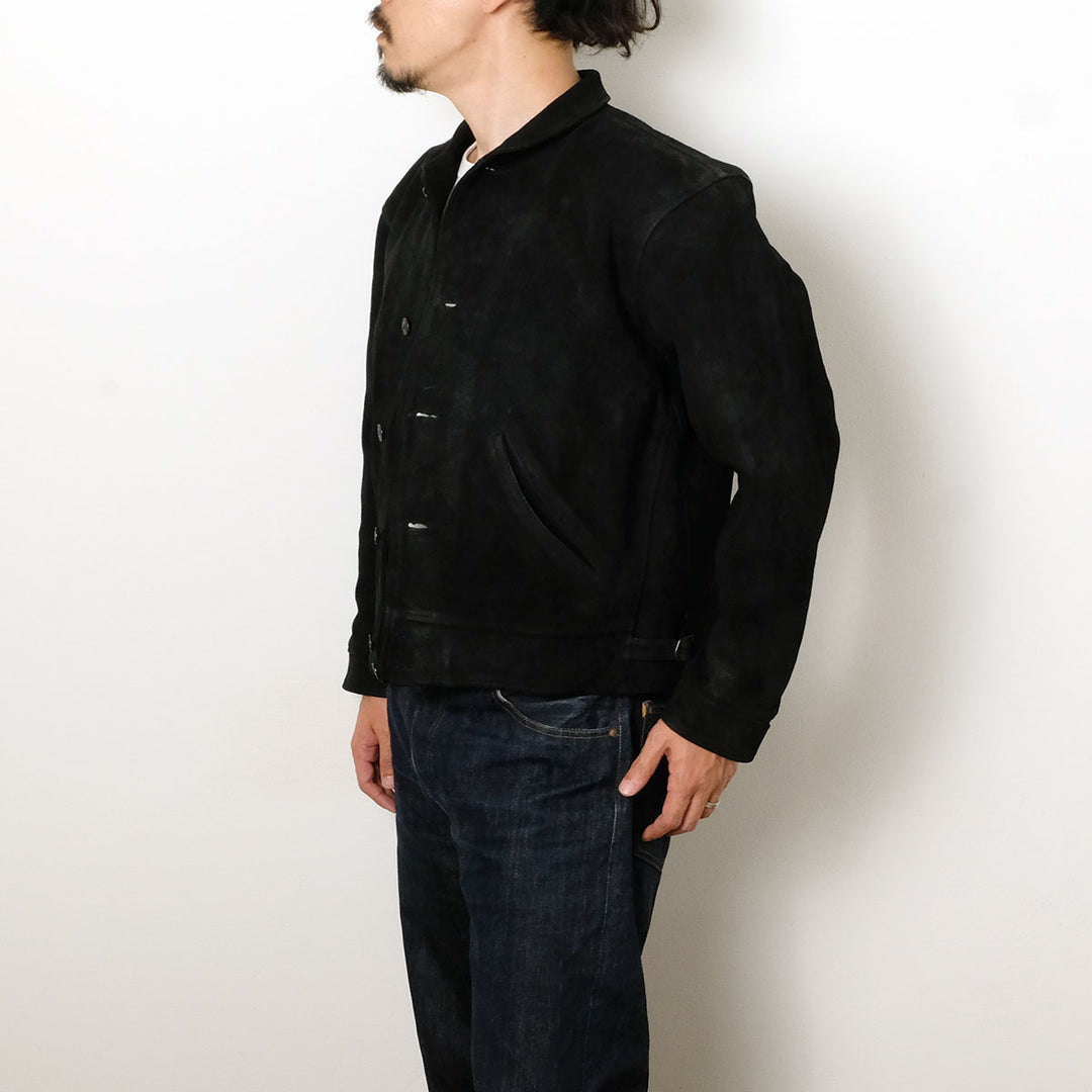 OLD JOE - PATINA HORSE-HIDE COSSAK JACKET (ROUGH-OUT) - 261OJ-JK22