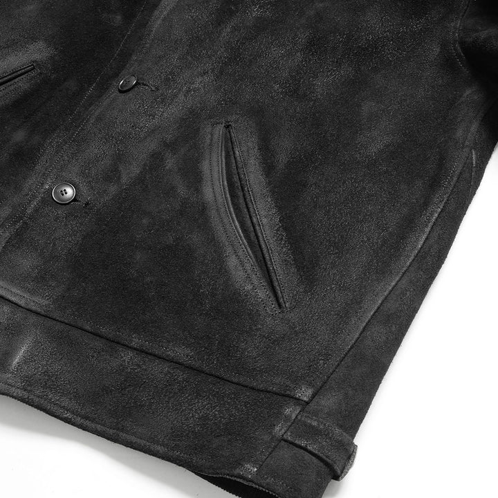 OLD JOE - PATINA HORSE-HIDE COSSAK JACKET (ROUGH-OUT) - 261OJ-JK22