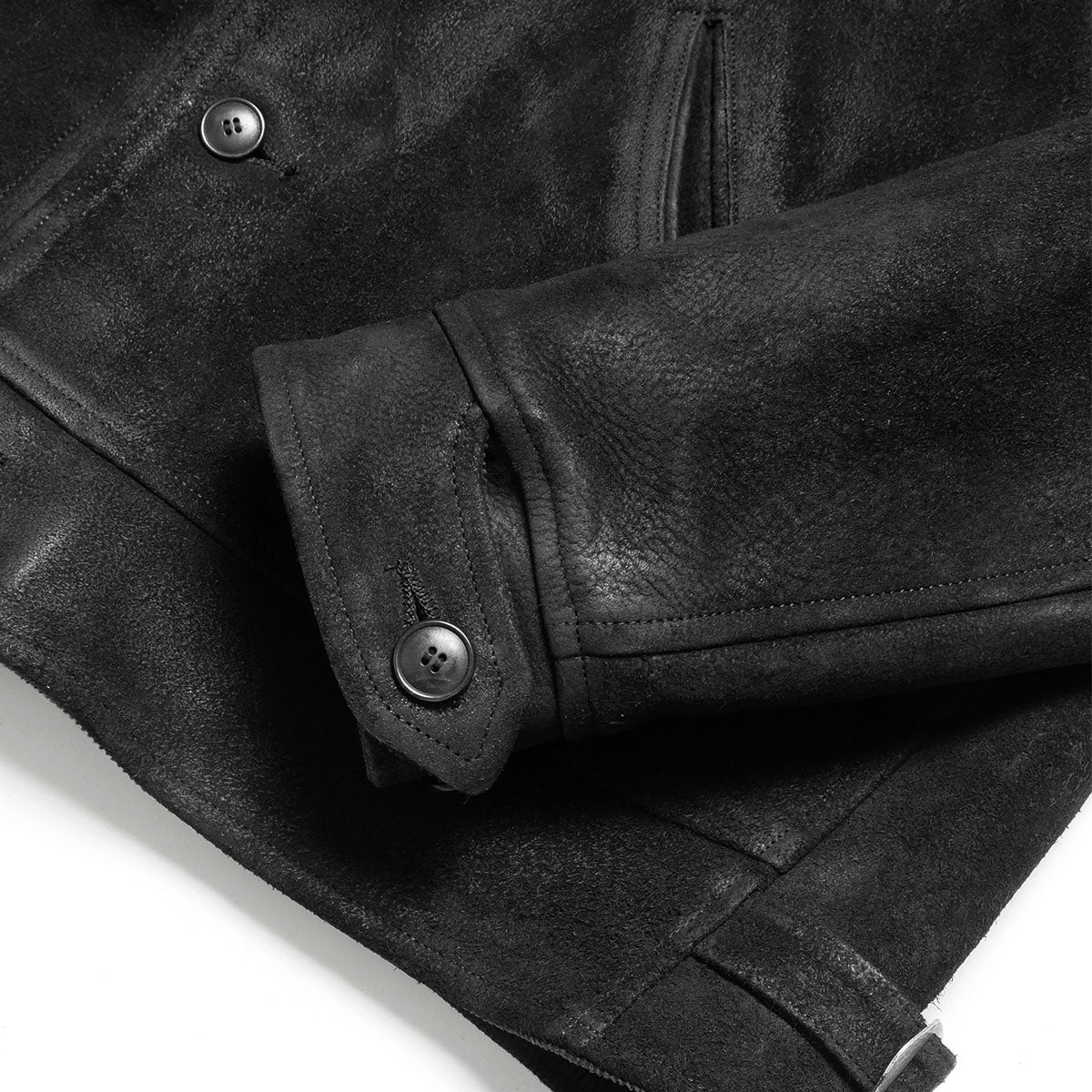 OLD JOE - PATINA HORSE-HIDE COSSAK JACKET (ROUGH-OUT) - 261OJ-JK22 OLD JOE - PATINA HORSE-HIDE COSSAK JACKET (ROUGH-OUT) - 261OJ-JK22