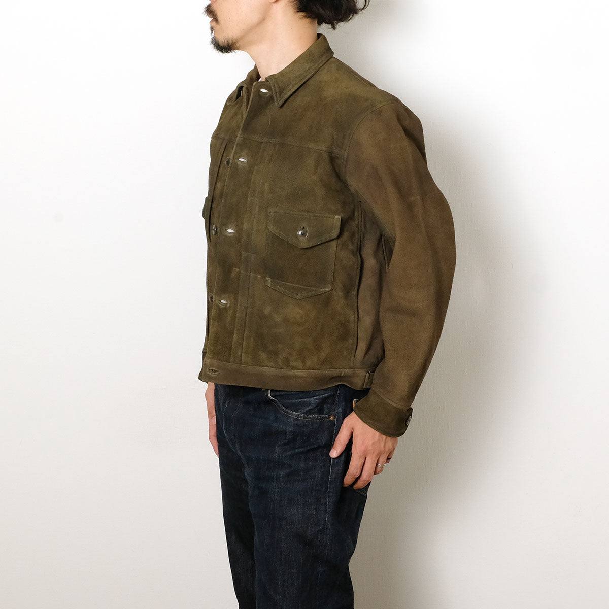OLD JOE - PATINA DEER-SKIN JEAN JACKET (SUEDE) - 261OJ-JK23