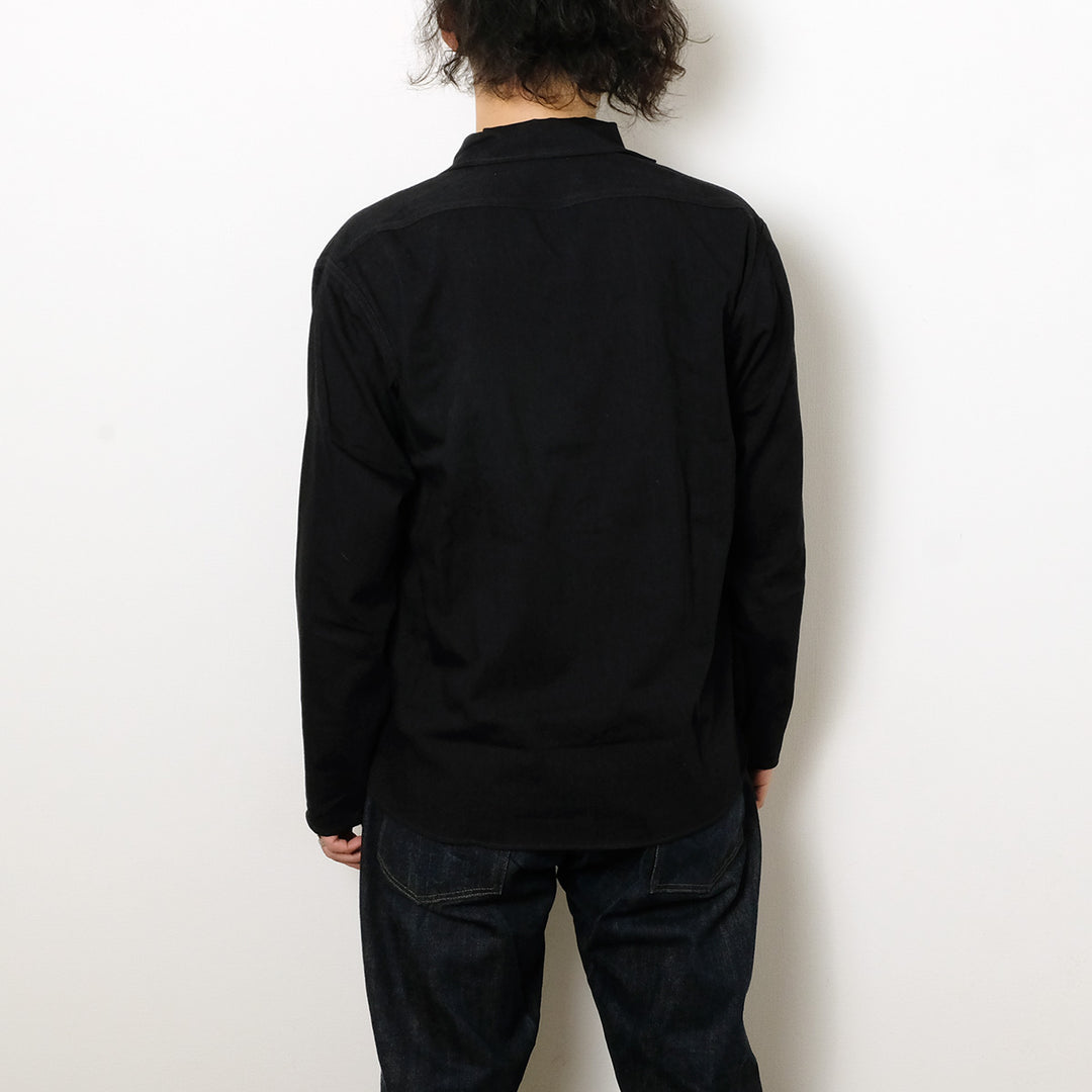 OLD JOE BRAND - CAMP COLLAR MARINE SHIRTS - Long-Sleeve - Black - 261OJ-SH05