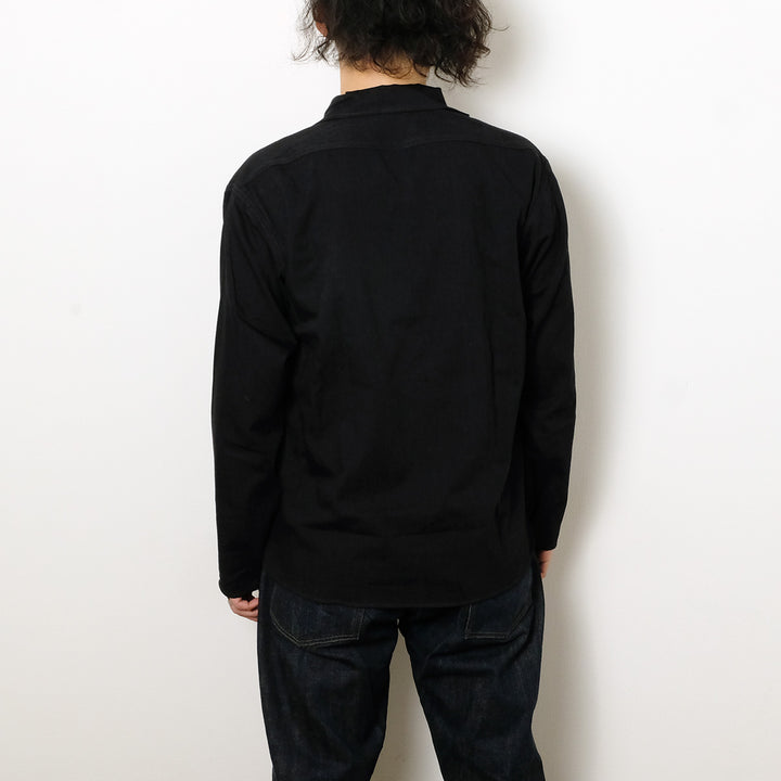 OLD JOE BRAND - CAMP COLLAR MARINE SHIRTS - Long-Sleeve - Black - 261OJ-SH05