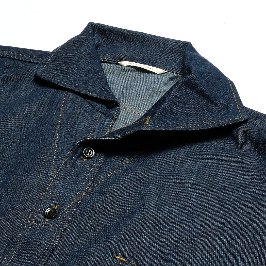 OLD JOE BRAND - CAMP COLLAR MARINE SHIRTS - Long-Sleeve - Indigo - 261OJ-SH05