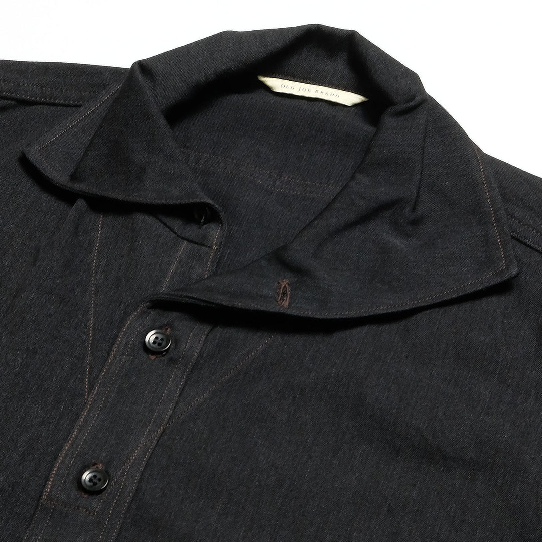 OLD JOE BRAND - CAMP COLLAR MARINE SHIRTS - Long-Sleeve - Black - 261OJ-SH05