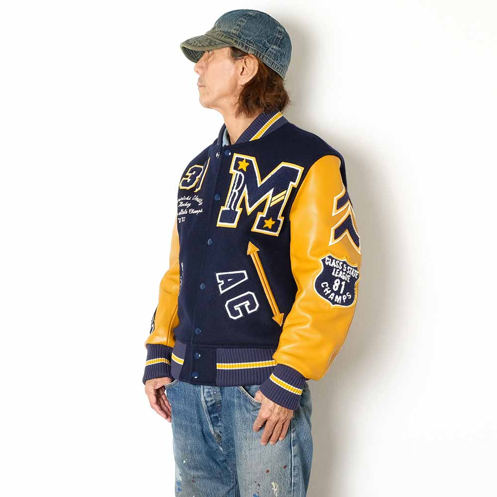 WHITESVILLE - 30oz. WOOL MELTON AWARD JACKET - MAVERICKS - WV15782