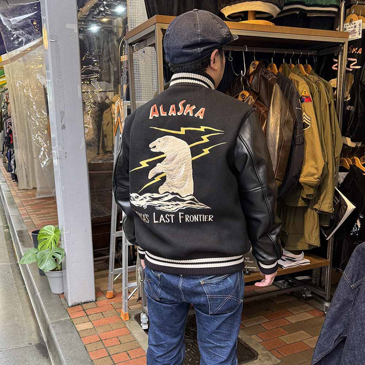 WHITESVILLE - 30oz. WOOL MELTON AWARD JACKET - POLAR BEAR - WV15784