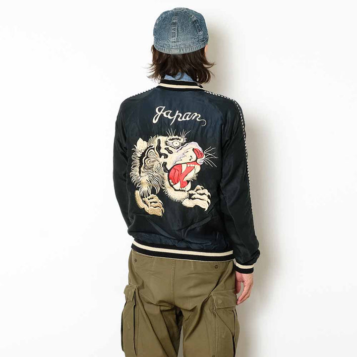 TAILOR TOYO - Acetate Souvenir Jacket AGING MODEL - TIGER HEAD x CHEVY LOVER - TT15878-119