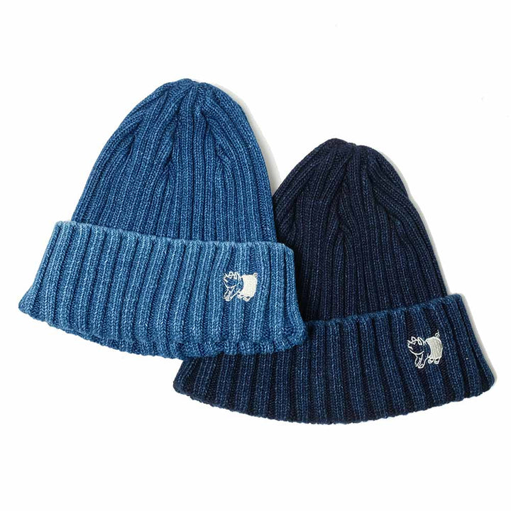 STUDIO D’ARTISAN - Lot.7481 INDIGO KNIT CAP - 7481