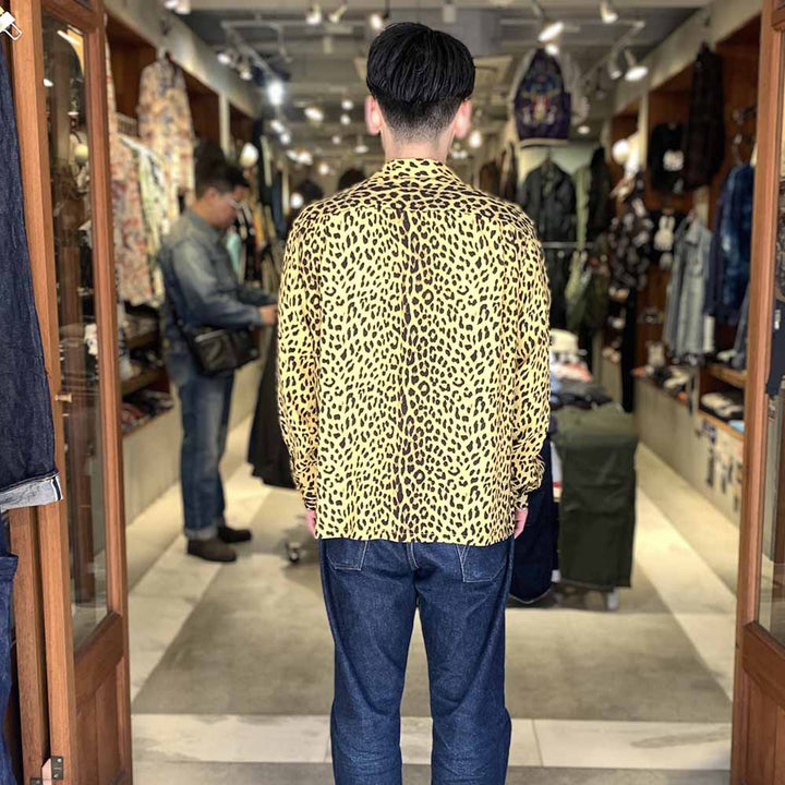 STAR OF HOLLYWOOD - HIGH DENSITY RAYON L/S OPEN SHIRT - LEOPARD - SH29489
