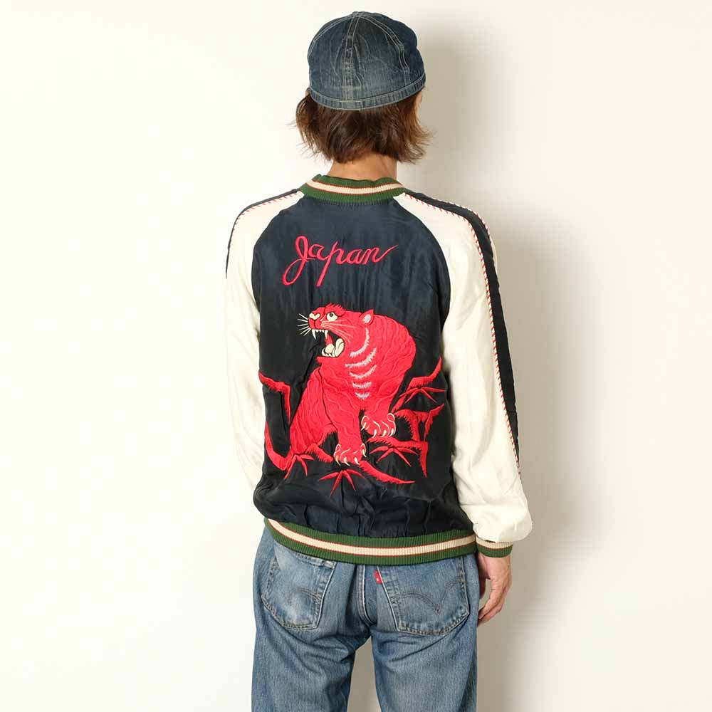 TAILOR TOYO - Acetate Souvenir Jacket - RED TIGER x EAGLE - (AGING MODEL) - TT15793-119