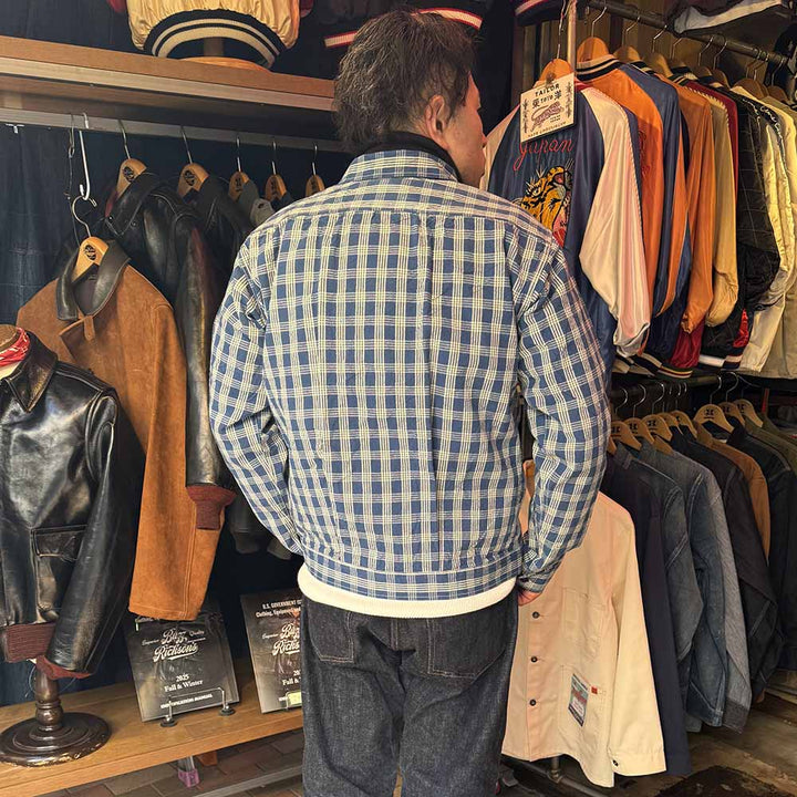 SUN SURF - UNION SUPPLY - PALAKA CHECK SHIRT BLOUSE - US15901