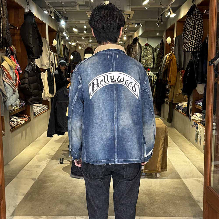 HOLLYWOOD RANCH MARKET - Light Denim Attachment Remake Short Coverall - 1018003