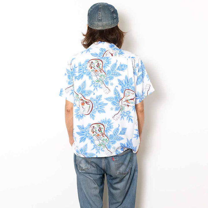 SUN SURF - S/S RAYON HAWAIIAN SHIRT - UKULELE MELODY - SS39613