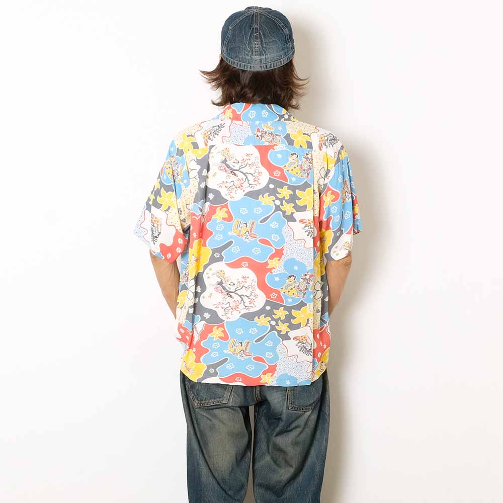 SUN SURF - S/S RAYON HAWAIIAN SHIRT - PARADISE HULA - SS39624