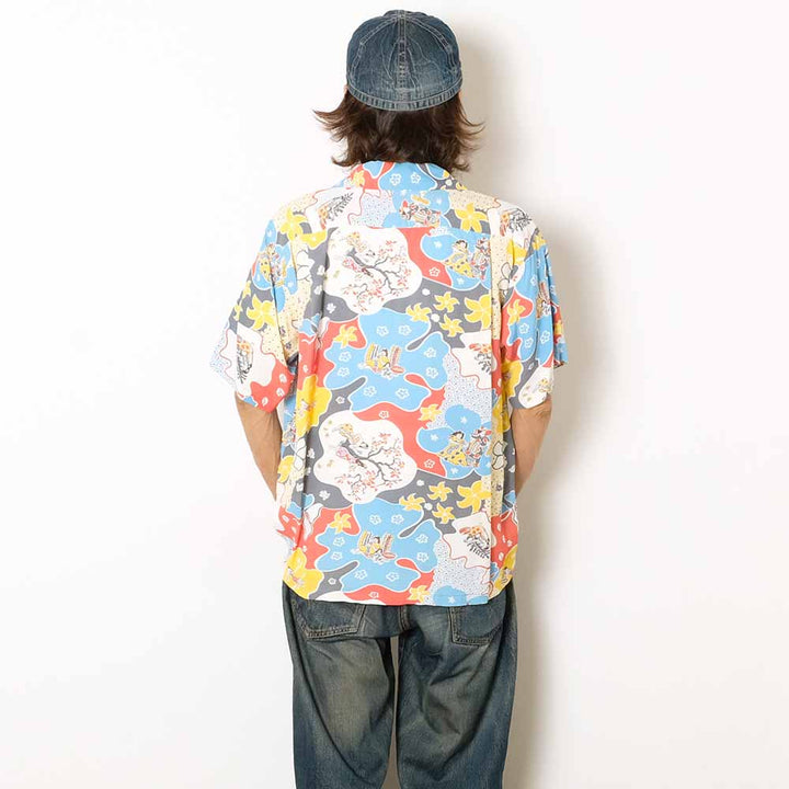 SUN SURF - S/S RAYON HAWAIIAN SHIRT - PARADISE HULA - SS39624