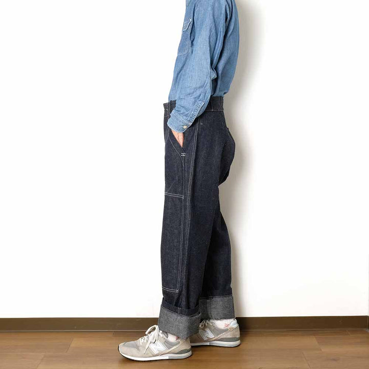 WAREHOUSE - 1930'S WPA DOUBLE KNEE DENIM TROUSERS - 1239-25