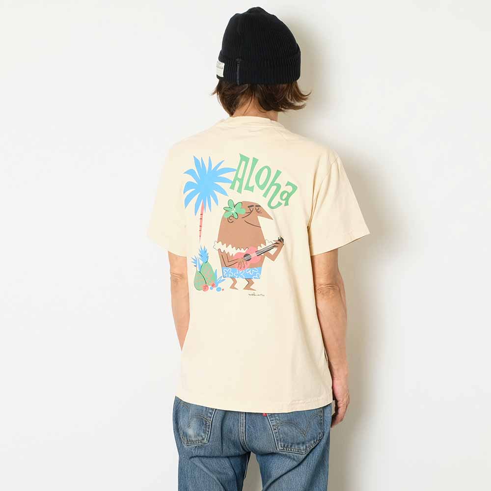 SUN SURF - PRINT T-SHIRT - ALOHA - by RYOHEI YANAGIHARA with MOOKIE - SS79569