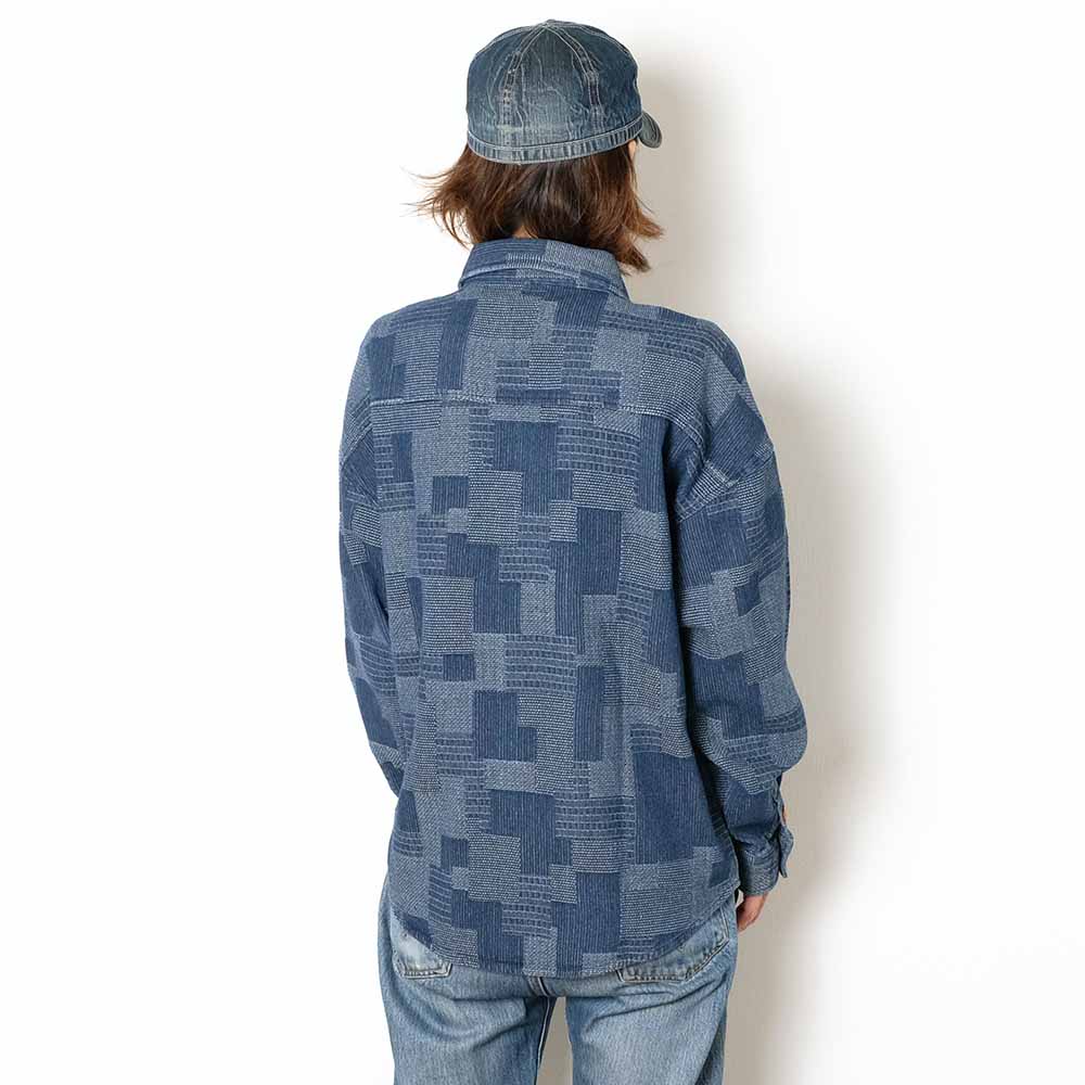 KOROMO ZAKURA - Patch Work Jacquard - Shirt Jacket - SA1753