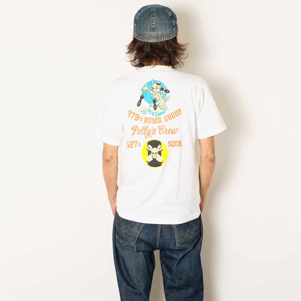 BUZZ RICKSON'S - SLUB YARN T-SHIRT - 527th BOMB.SQ. - BR79731