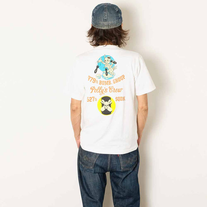 BUZZ RICKSON'S - SLUB YARN T-SHIRT - 527th BOMB.SQ. - BR79731