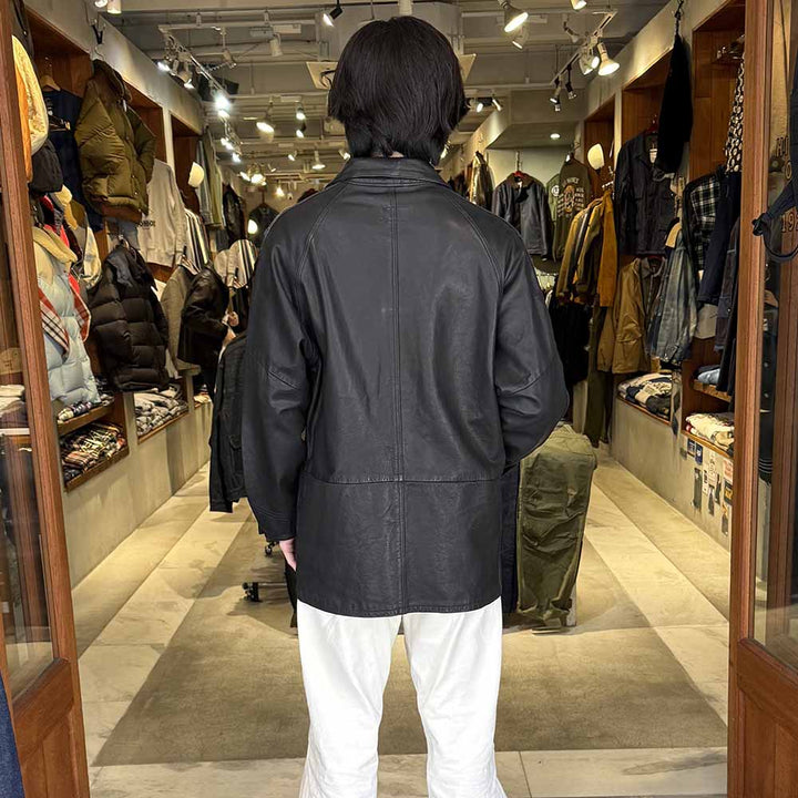 BLUE BLUE - Indigo Switch Leather Coverall - 1017730