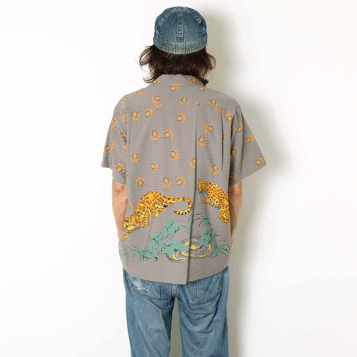 STAR OF HOLLYWOOD - DOBBY COTTON OPEN SHIRT - LEOPARD - SH39720