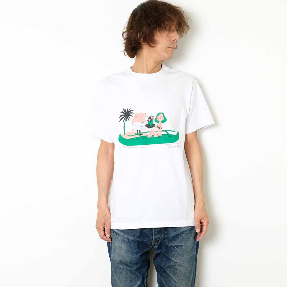 SUN SURF - S/S T-SHIRT - COCKTAIL - BY 柳原良平 with MOOKIE - SS79384
