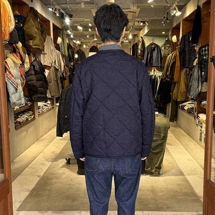 BLUE BLUE JAPAN - Indigo Tsujigahana quilted jacket - 1016647