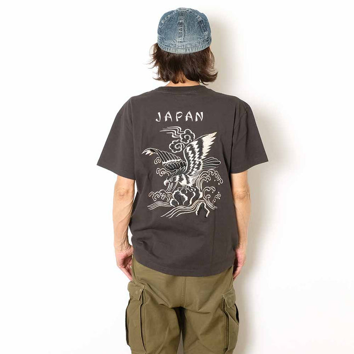 TAILOR TOYO - S/S SUKA T-SHIRT - EMBROIDERED - EAGLE - TT79742