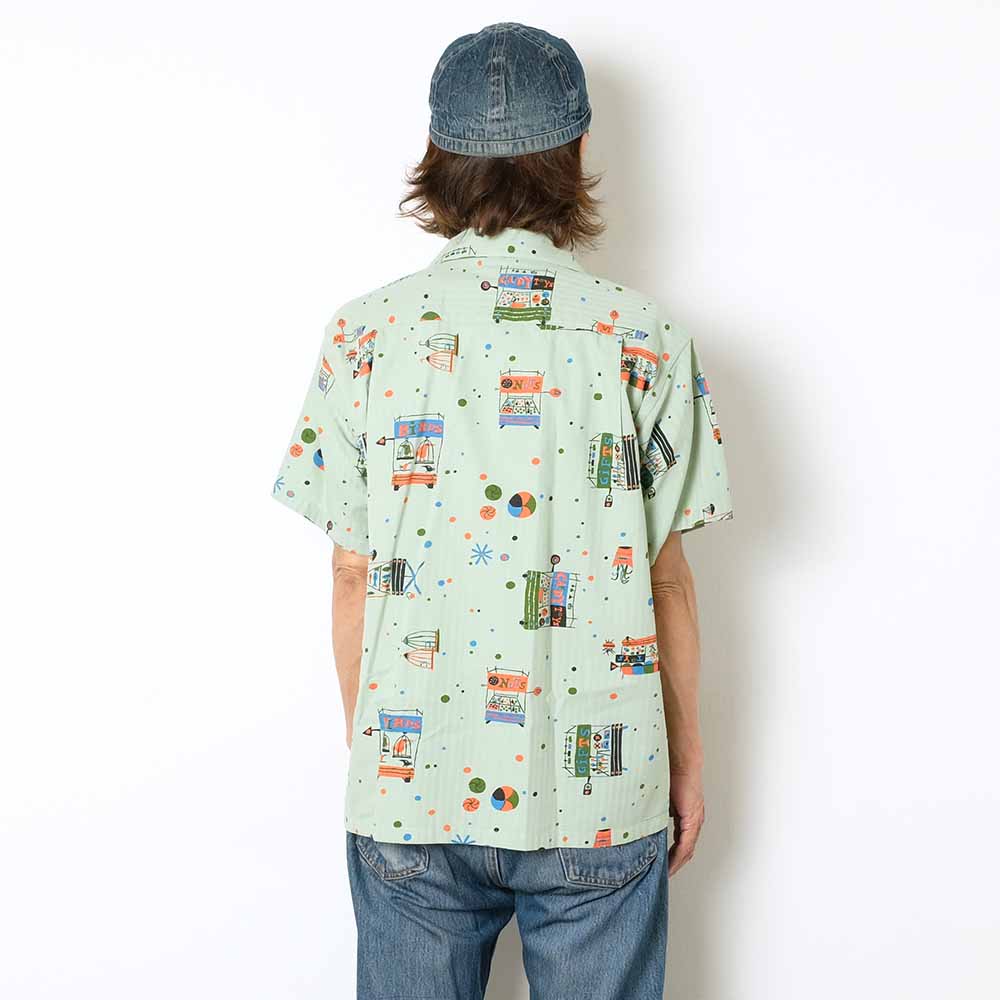 STAR OF HOLLYWOOD - DOBBY COTTON OPEN SHIRT - STREET STALL - SH39497