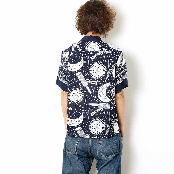 SUN SURF - HINOYA EXCLUSIVE - S/S RAYON HAWAIIAN SHIRT - COSMO GRAPHIC - SS39052HY