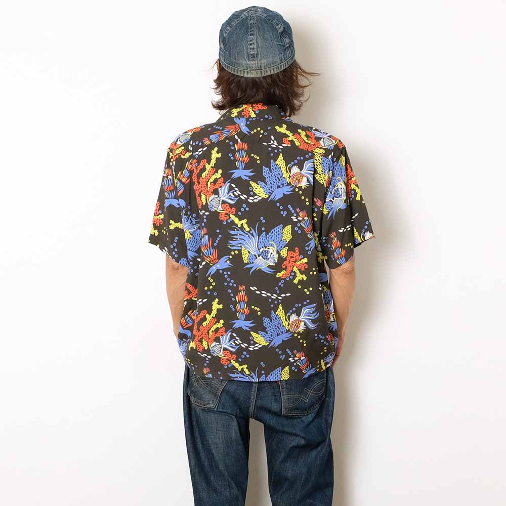 SUN SURF - S/S RAYON HAWAIIAN SHIRT - TROPICAL FISH - SS39626