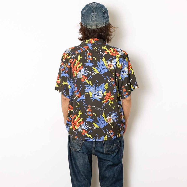 SUN SURF - S/S RAYON HAWAIIAN SHIRT - TROPICAL FISH - SS39626
