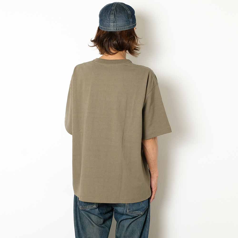 BARNS - Heavy Weight Crossover Neck S/S Print T-shirt - ALASKAN MALAMUTE - BR-25218