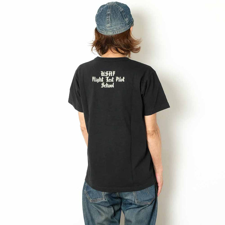 BUZZ RICKSON'S - S/S T-SHIRT - USAF TEST PILOT SCHOOL - BR79621