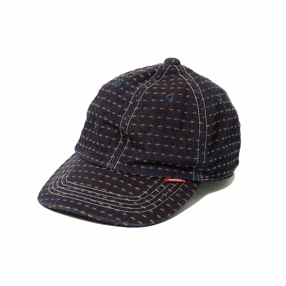 STUDIO D’ARTISAN - Kakishibu-Dyed Sashiko Denim Cap - D7578