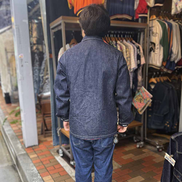 BUZZ RICKSON'S - U.S. MARINE CORPS M-1944 DENIM CIVILIAN UTILITY JACKET - BR15886