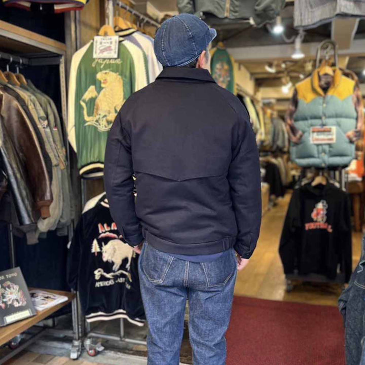 MOMOTARO JEANS - INDIGO SASHIKO WEFT WOOL JACQUARD JACKET - MXOT1314