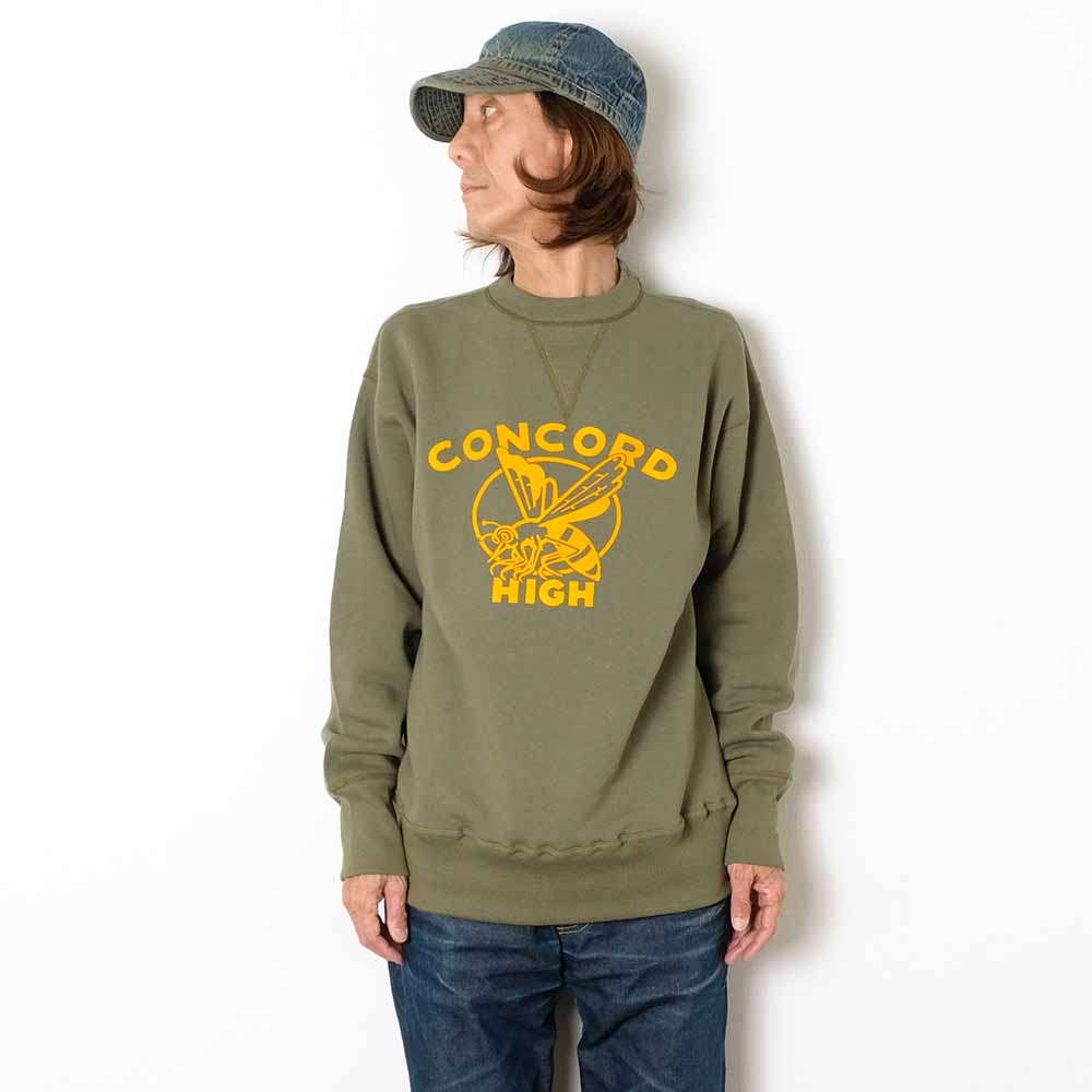 WAREHOUSE - Lot.401 - SET IN SLEEVE SWEAT - CONCORD - 401CON-25