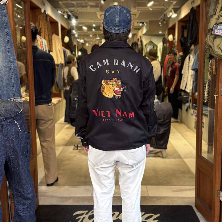 TAILOR TOYO - Mid 1960s Style Cotton Vietnam Jacket - VIETNAM PANTHER - TT15796
