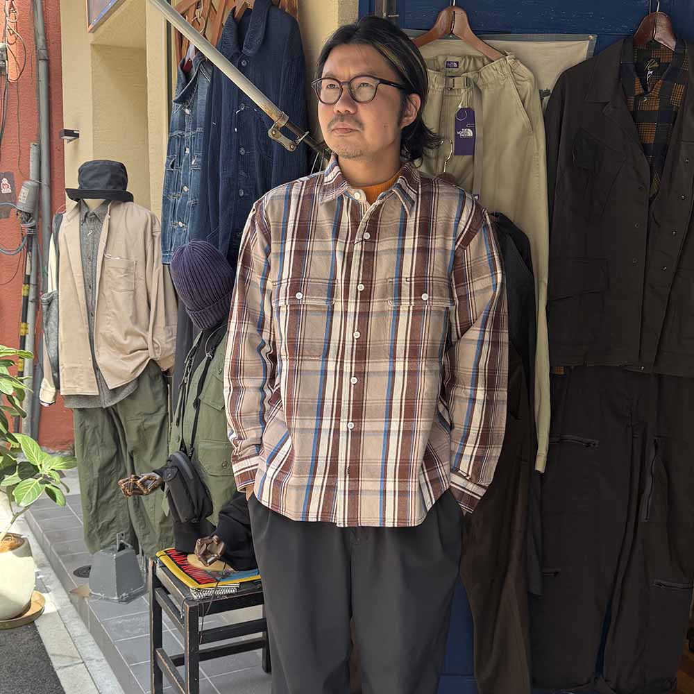 UNIVERSALOVERALL - FLANNEL PLAID WORK SHIRT - HT2531100