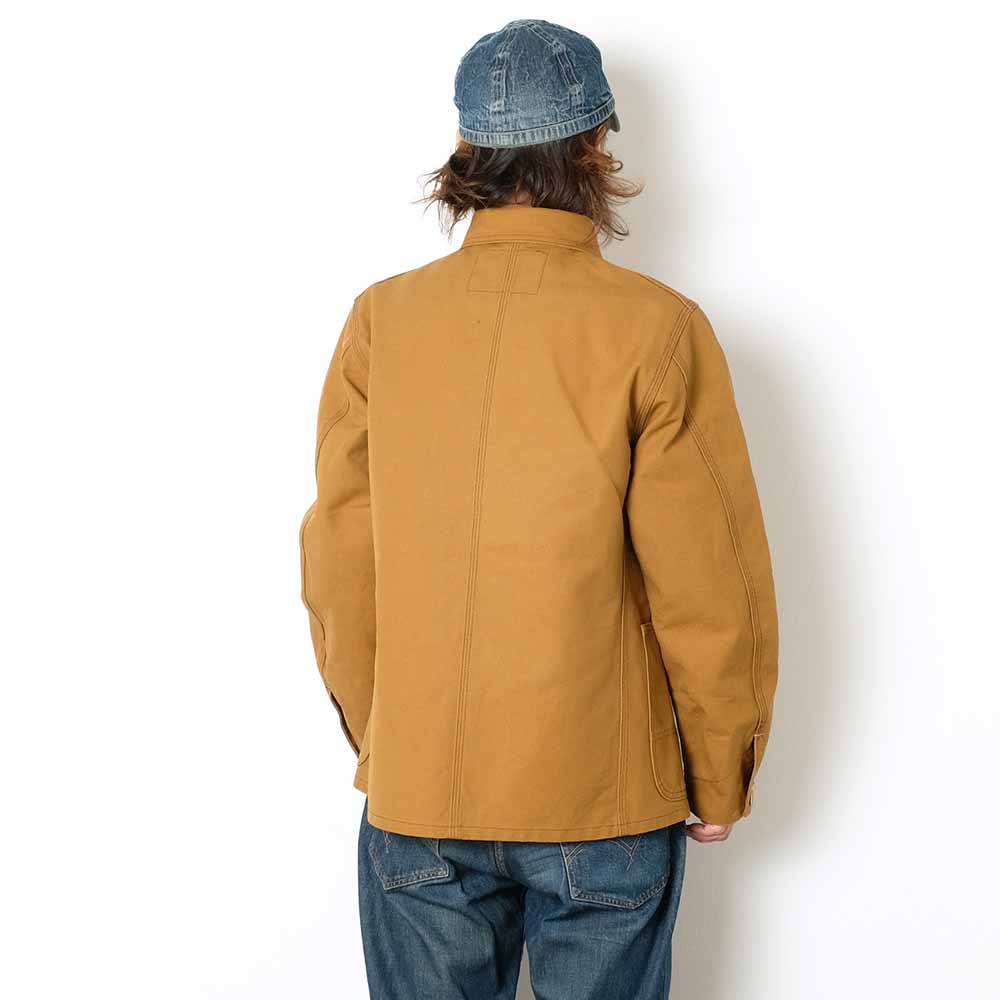 SUGAR CANE - 13oz. BROWN DUCK WORK COAT - SC15657