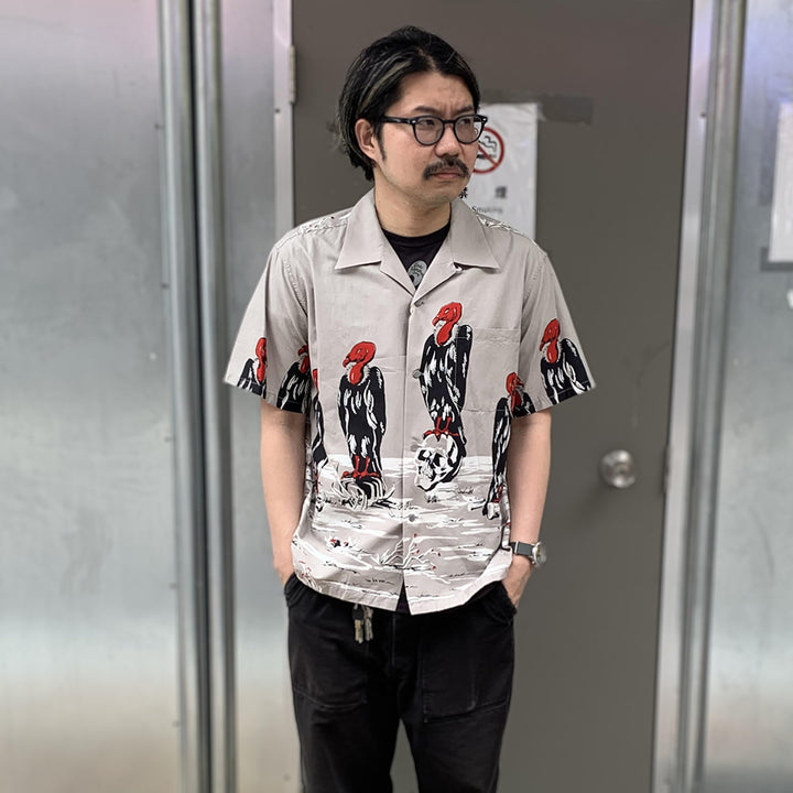 STAR OF HOLLYWOOD - COTTON TYPEWRITER OPEN SHIRT - CONDOR - SH39311