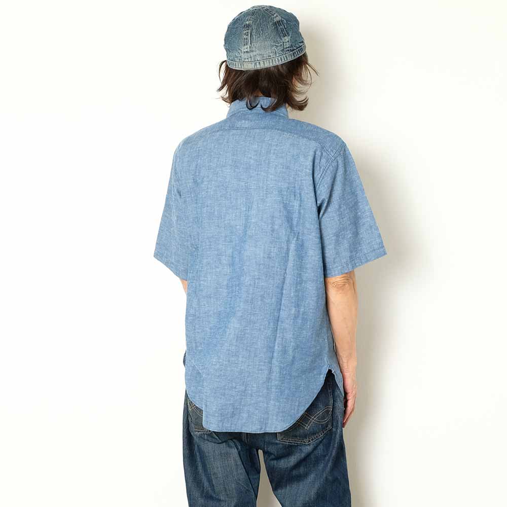 BIG YANK - Y1942 S/S CHAMBRAY SHIRT - 602-261-05