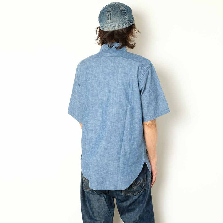 BIG YANK - Y1942 S/S CHAMBRAY SHIRT - 602-261-05