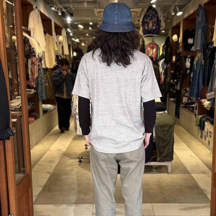 Warehouse - Lot.4601 HENLEY NECK T-SHIRT - 4601HE-25